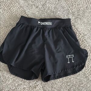 CHICKNLEGS 4” 1/2 split running shorts